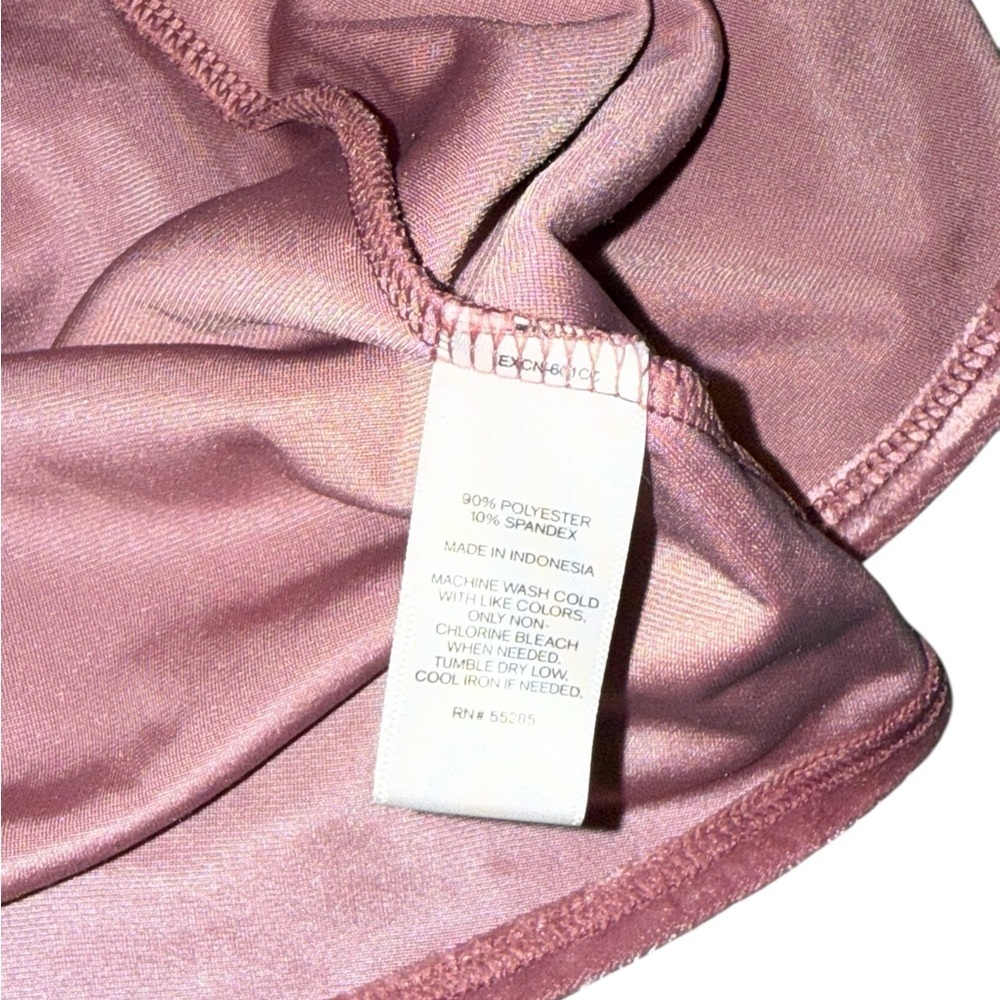 Express One Eleven Crushed Velvet Tank Top – Size M – Blush Pink – Soft Stretch - Picture 10 of 12